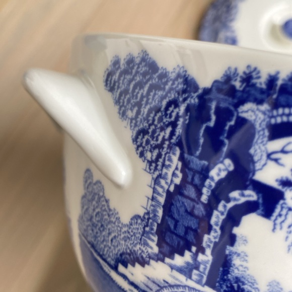 Blue Italian Round Covered Deep Dish - Picture 6 of 11